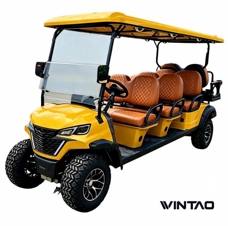 Wintao-EV-Aurora-70-electric-golf-cart-yellow